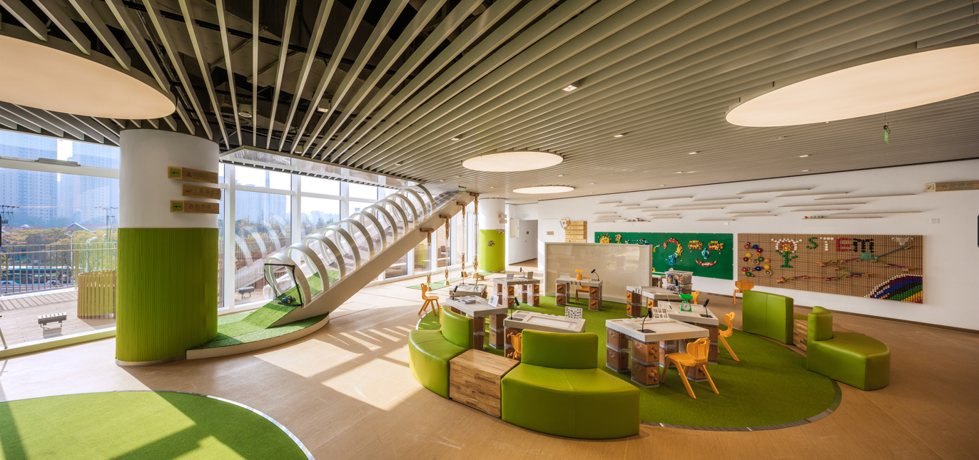 The 'Children's Edutainment Hub' – a space dedicated to joyful learning, sharing, and creating – for the ‘STEM Whizz Kids’.