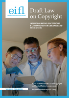 Cover of EIFL draft law on copyright Cover of EIFL draft law on copyright, EIFL logo