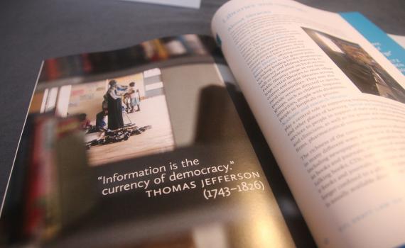 Photo of the EIFL draft law printed booklet. Photo of the EIFL draft law printed booklet.