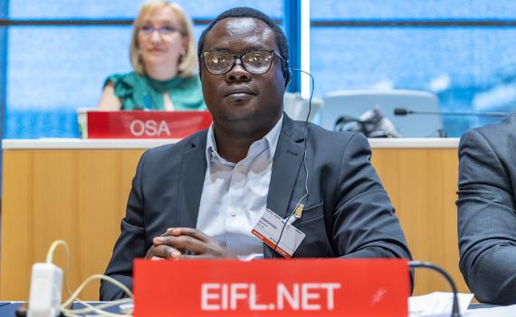 Desmond Oriakhogba at the 42nd meeting of WIPO's Standing Committee on Copyright and Related Rights