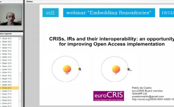 Pablo de Castro explores why and how the interoperability of institutional repositories and Current Research Information Systems (CRIS) should be implemented